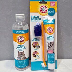Arm & Hammer Dental Kit BUNDLE for Cats/Kittens (New, hasn't ever been used!)